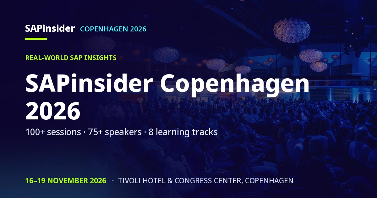 SAPInsider EMEA 2026 logo
